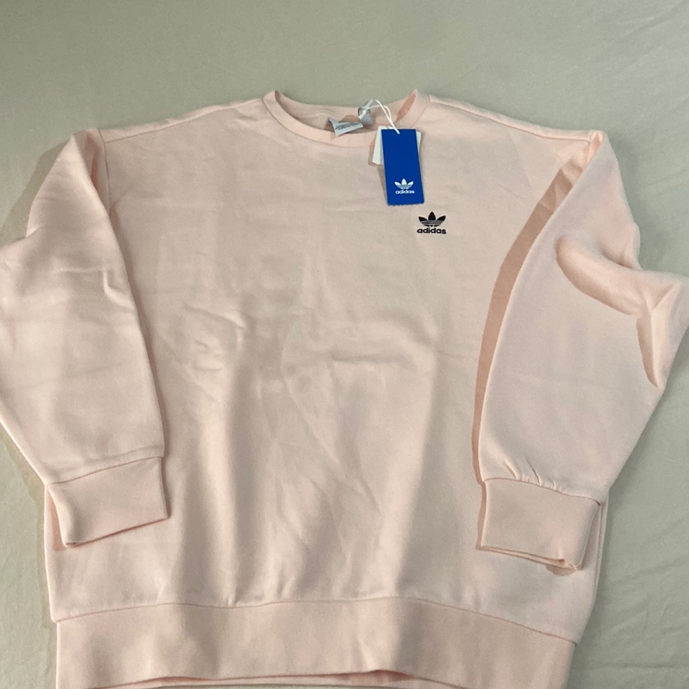 Adidas pink crew neck youth girls